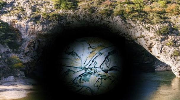 Beschreibung: hauvet Höhle Fluss Ardeche Frankreich Höhlenmalereien